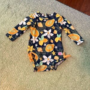 Ruffle Butts Papaya Swimsuit 18 months